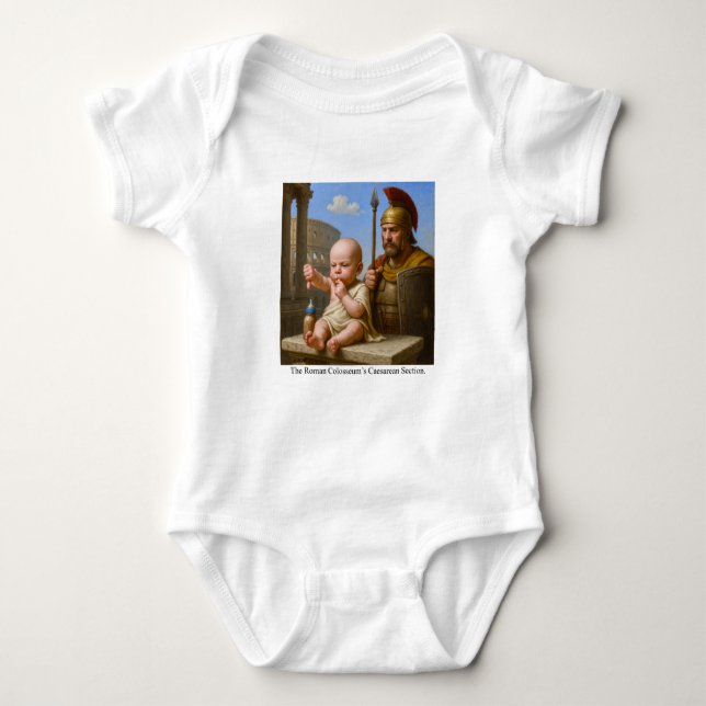 Kejsarsnitt i den romerska kolosseum t shirt (Framsida)