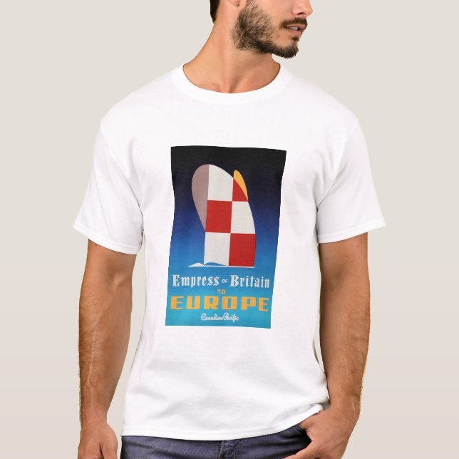 Kejsartryck från Storbritannien till Europa Gamla  T Shirt (Framsida)
