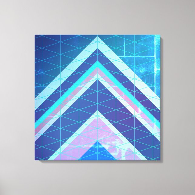 Kejvron-typpilar Abstrakt Stil Canvastryck (Framsida)