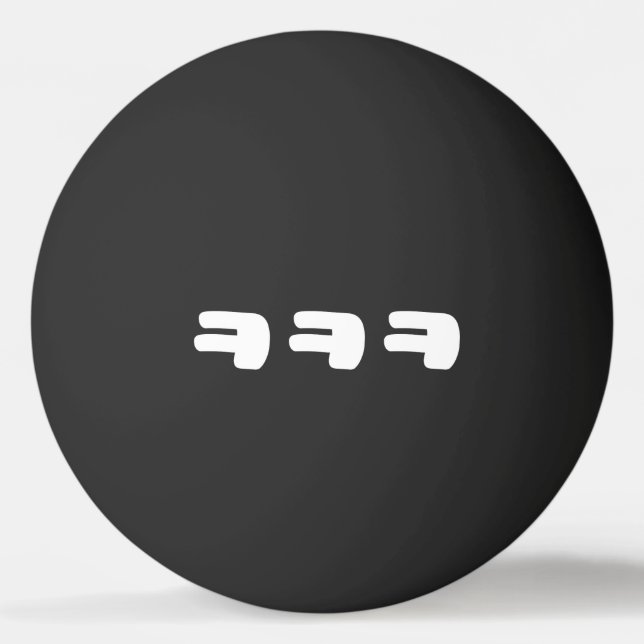 KEKEKE ㅋ ㅋ ㅋ Koreanska slang Ping Pong Boll (Framsidan)