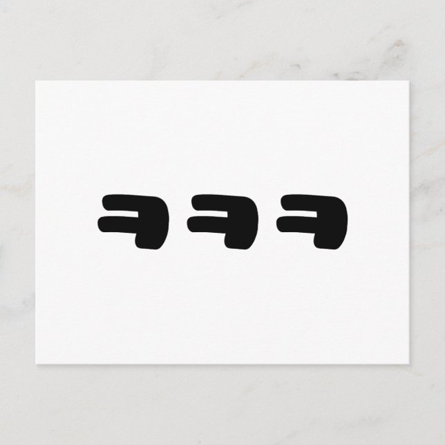 KEKEKE ㅋ ㅋ ㅋ Koreanska slang Vykort (Framsida)