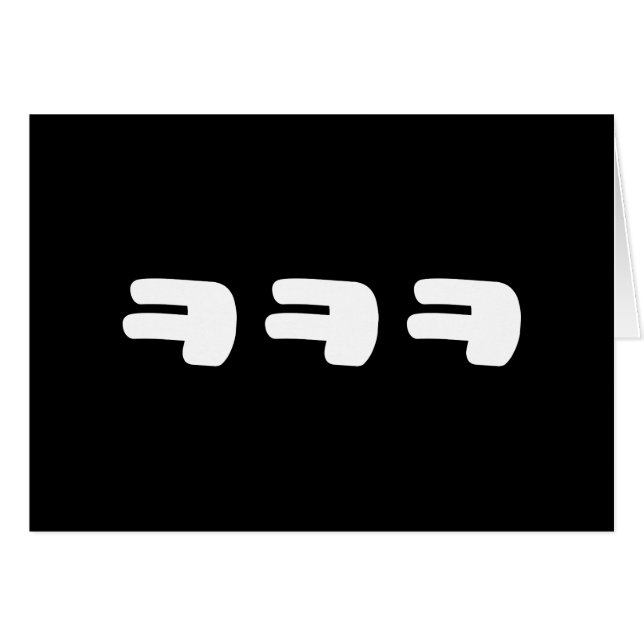 KEKEKE ㅋ ㅋ ㅋ koreanskt slang-kort Hälsningskort (Framsidan Horizontal)