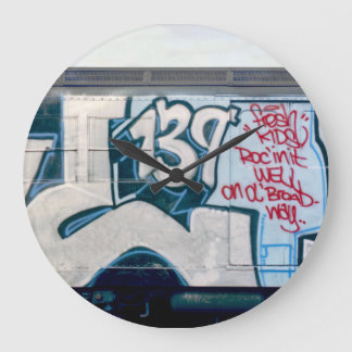 Kel139 Classic Graffiti Clock Stor Klocka