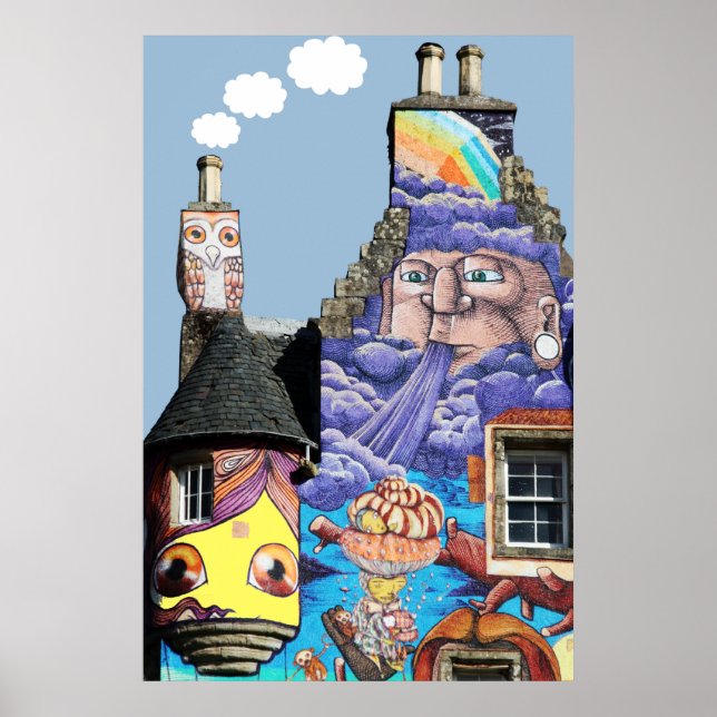 Kelburn Castle Graffiti Project Fairlie Scotland Poster (Framsidan)