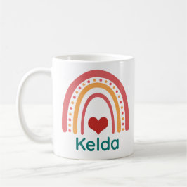 Kelda Vintage Boho Rainbow Kaffemugg