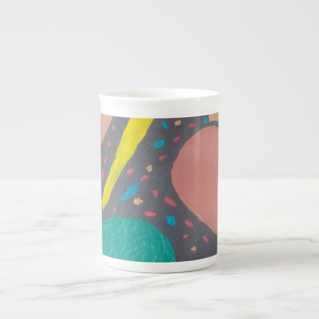 Kelebra kärlek specialmugg benporslin mugg (Framsidan)