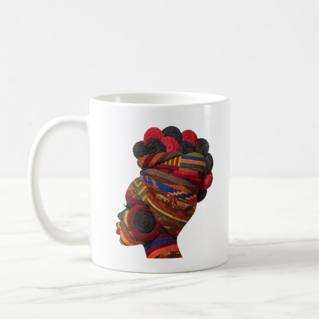 Kelebraying Svarta Kvinnor Kaffe Mugg (Vänster)