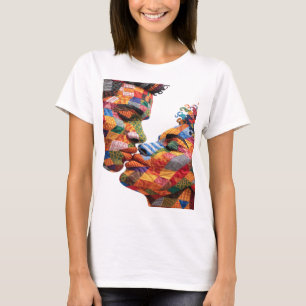 Kelebrerar konsten att sydda Quilt T-shirt