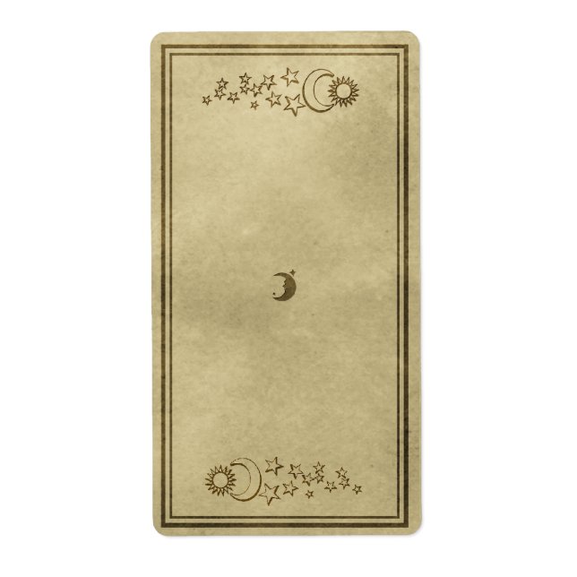 Kelestial Apothecary Burk-etiketter Fraktsedel (Framsidan)