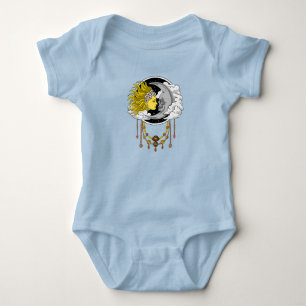 Kelestial Skull Måne T Shirt
