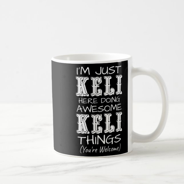 Keli här gör Fantastisk Keli Sak Kaffemugg (Höger)