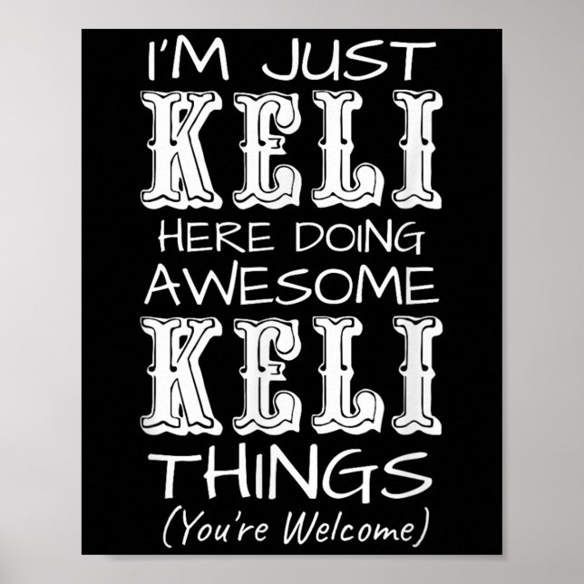 Keli här gör Fantastisk Keli Sak Poster (Framsidan)