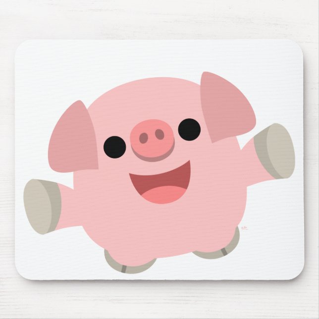 Kelig tecknadgrismousepad musmatta (Framsidan)