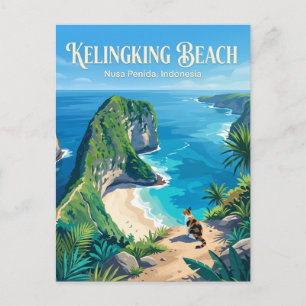 Kelingking Beach Indonesien Vykort