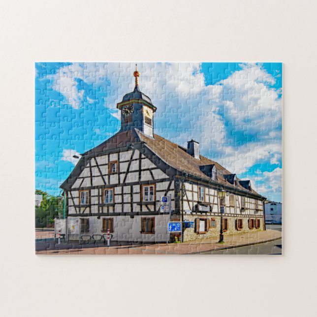 Kelkheim Town Hall Tyskland. Pussel (Horisontell)
