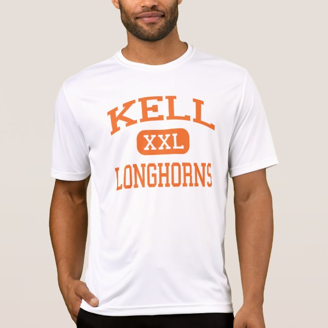 Kell - Longhorns - högstadium - Marietta Georgia Tröja (Framsida)
