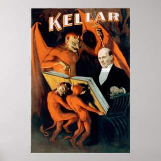 Kellar Djävulen Magician Poster