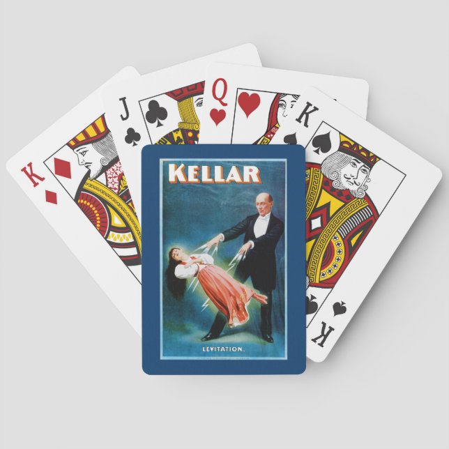 Kellar ~ Levitation Casinokort (Baksidan)
