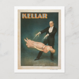Kellar Levitation Magic Poster #1 Vykort