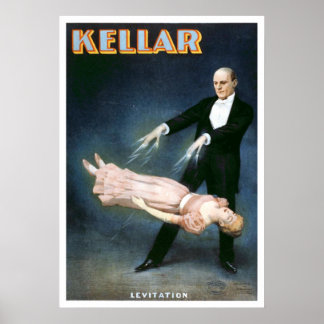 ’Kellar Levitation’ Vintage Theater Poster