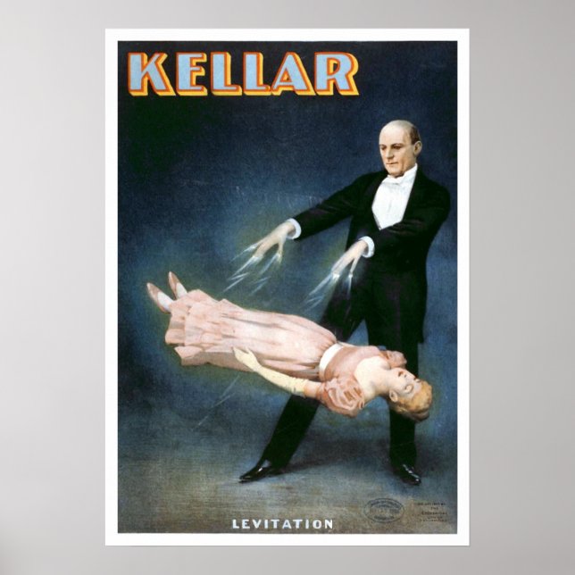 ’Kellar Levitation’ Vintage Theater Poster (Framsidan)