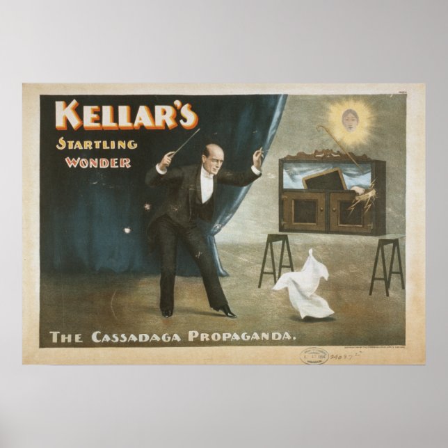 KELLAR Magician Illusionist VAUDEVILLE Poster (Framsidan)