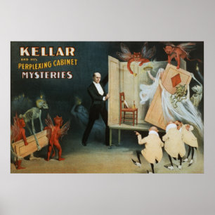 Kellar och hans förvirra kabinett gåtor poster