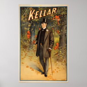 Kellar Porträtt med Djävulen Promotional Poster