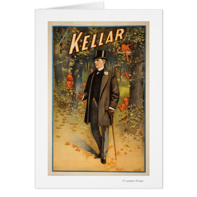 Kellar Porträtt med Djävulen Promotional Poster Hälsningskort (Framsidan)