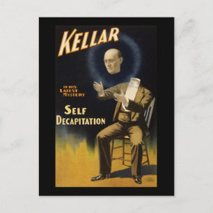 Kellar självhalshuggning vykort