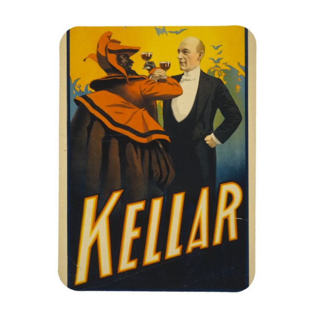 Kellar the Magician Toast the Djävulen Magnet (Vertikal)