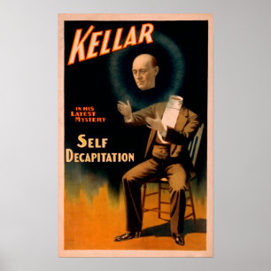 Kellar-utförande självavapitation Magic Poster