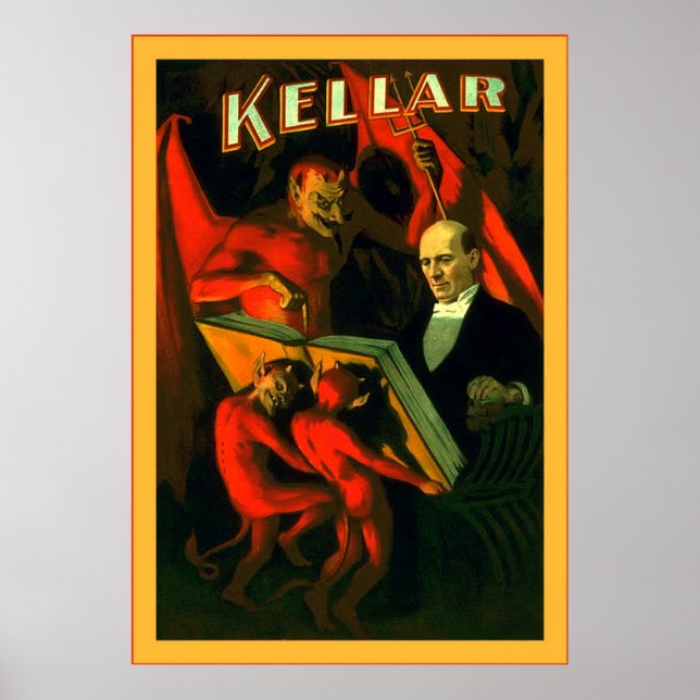 Kellar ~ Vintage Magician Poster (Framsidan)