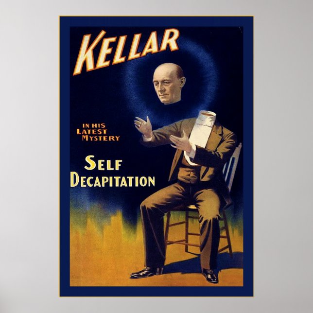 Kellar ~ Vintage Magician Poster (Framsidan)