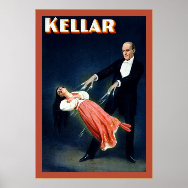 Kellar ~ Vintage Magician Poster (Framsidan)