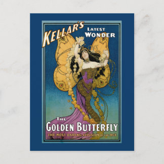 Kellars senaste ~ The Golden Butterfly Vykort