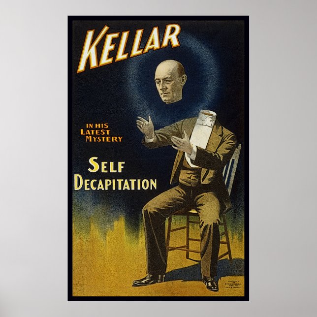 Kellars självavapitation poster (Framsidan)