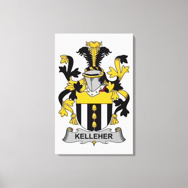 Kelleher Family Crest Canvastryck (Framsida)