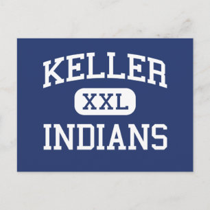 Keller - indianer - High School - Keller Texas Vykort