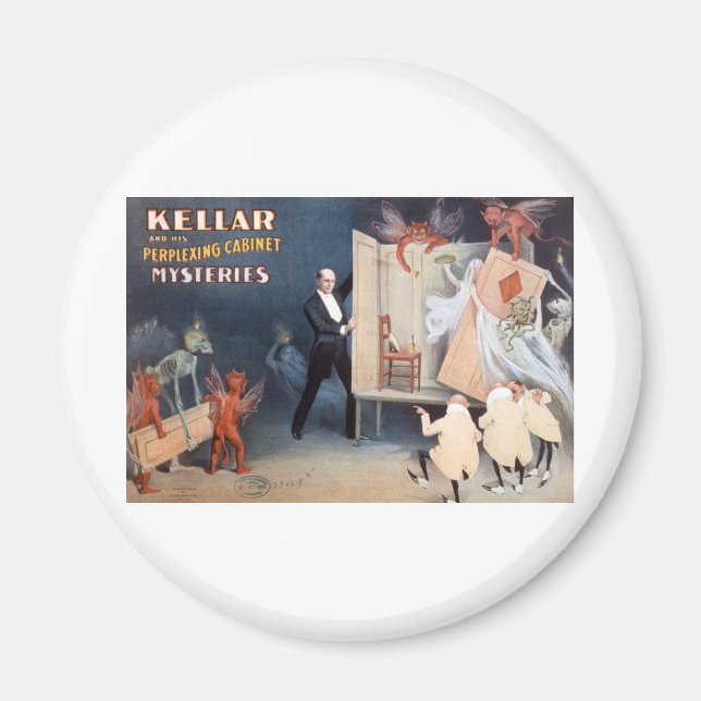 Keller och hans perplexingkabinett Mysteries Magnet (Framsidan)