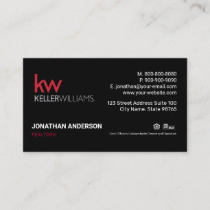 Keller Williams Affärskort Visitkort