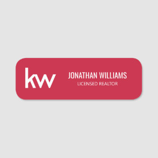 Keller Williams Namn bricka Namnbricka