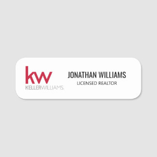 Keller Williams Namn bricka Namnbricka
