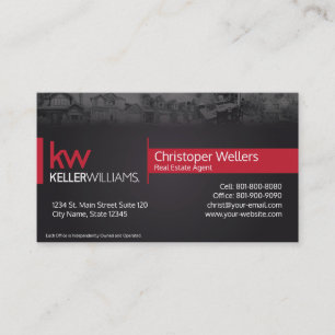Keller Williams Real Gods Affärskort Design Visitkort