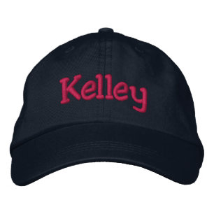 Kelley Embroized Baseball Cap Navy Shock rosa Broderad Keps
