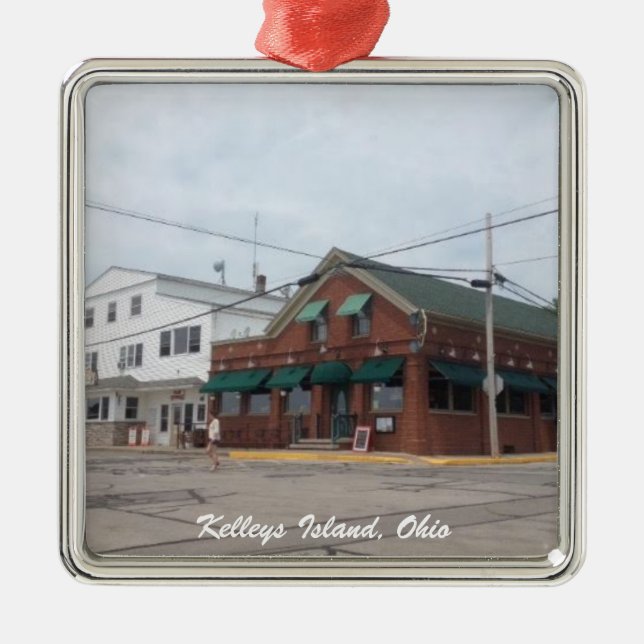 Kelleys Island, Ohio Village Photo Ornament (Framsidan)