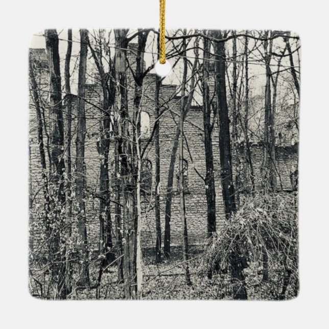 "Kelleys ö Ruins II. Foto Julgransprydnad Keramik (Baksida)