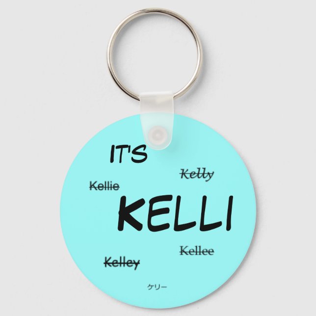 Kelli Keychain (blå) Nyckelring (Framsida)