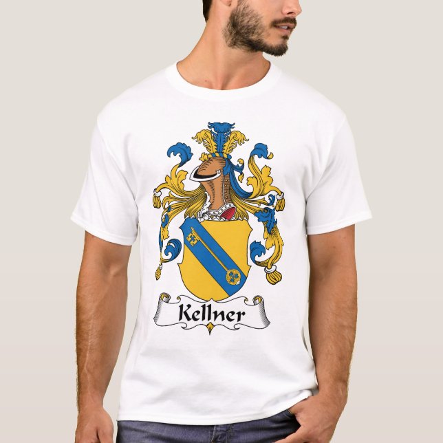 Kellner familjvapensköld t shirt (Framsida)