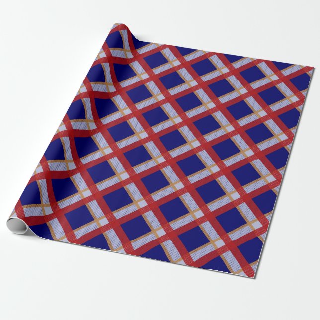 Kellogg College Universiteten i Oxford Tartan Presentpapper (Utrullad)